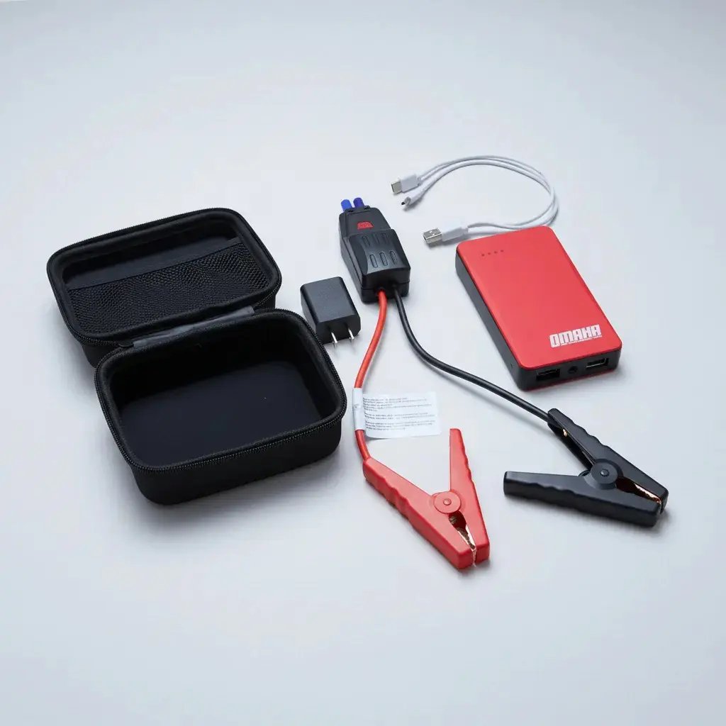 Arrancador de Batería 12V 300A 6000mAh + USB - Omaha