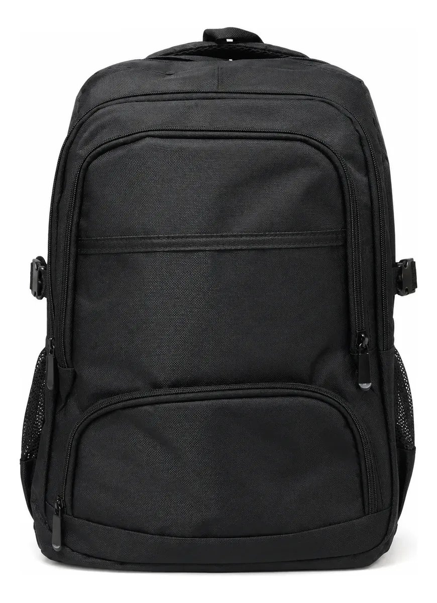 Mochila Urbana Negra 30L 30x20x46 cm 6 Bolsillos - Omaha