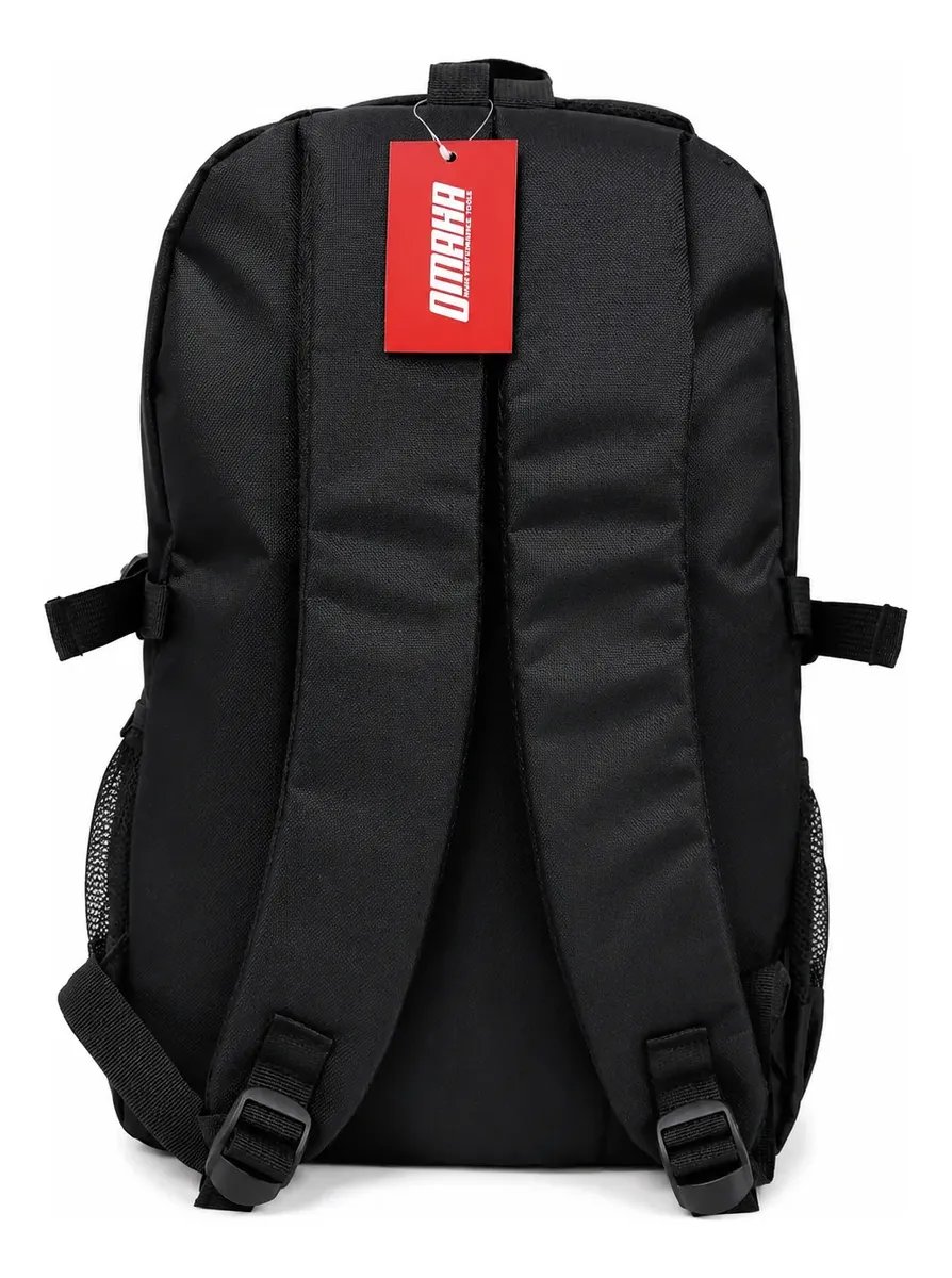 Mochila Urbana Negra 30L 30x20x46 cm 6 Bolsillos - Omaha 3