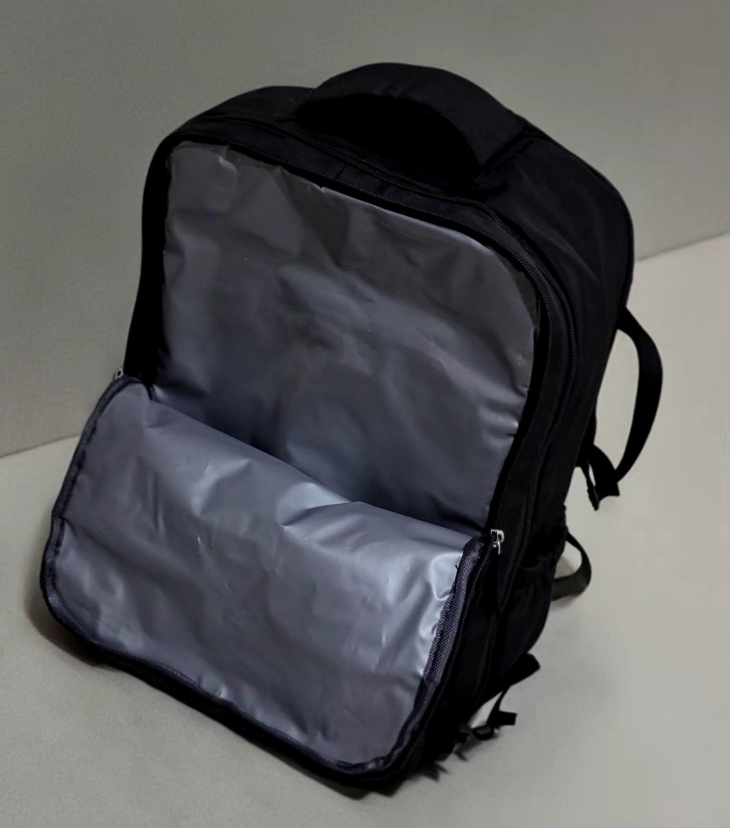 Mochila de Viaje Negra 34L 42x15x30 cm 11 Bolsillos - Omaha 4