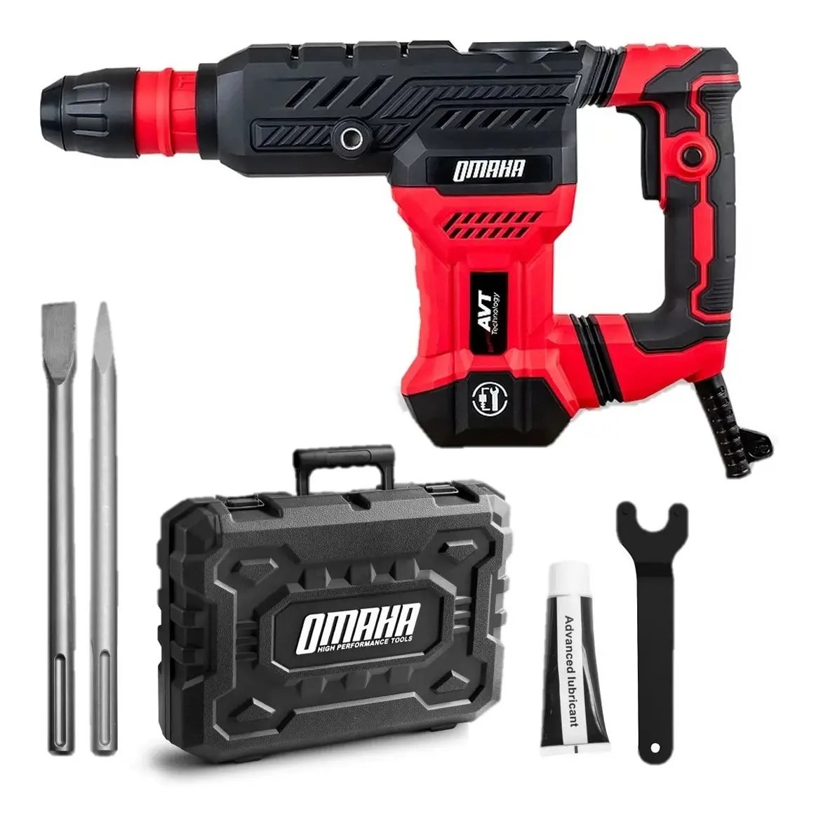 Martillo Demoledor SDS-Max 18 J 1300W + Maletín - Omaha