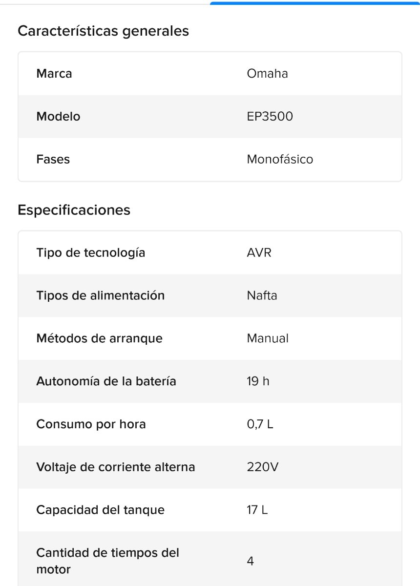 Generador Eléctrico 4T 7HP 17L Arranque Eléctrico - Omaha 2