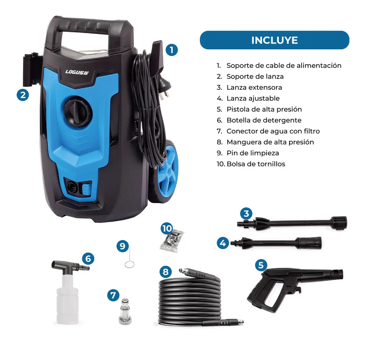 Hidrolavadora Logus 1400w 110bar - Logus