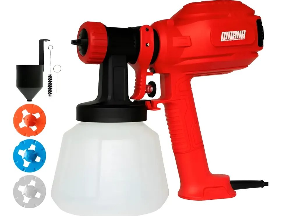 Equipo para Pintar Eléctrico 750W 1200 ml + 4 Boquillas - Omaha