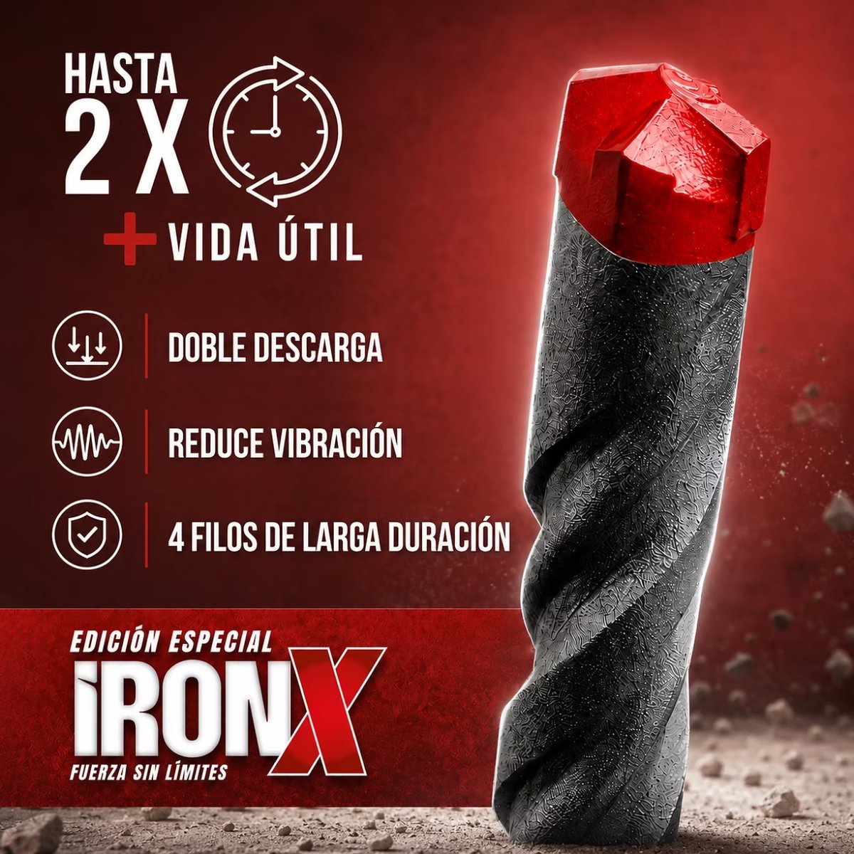 Rotomartillo SDS-Plus 32 mm IronX Edición Especial - Omaha 3